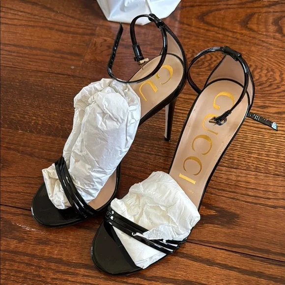 Gucci Black Transparent Strap Heels - Picture 7 of 15